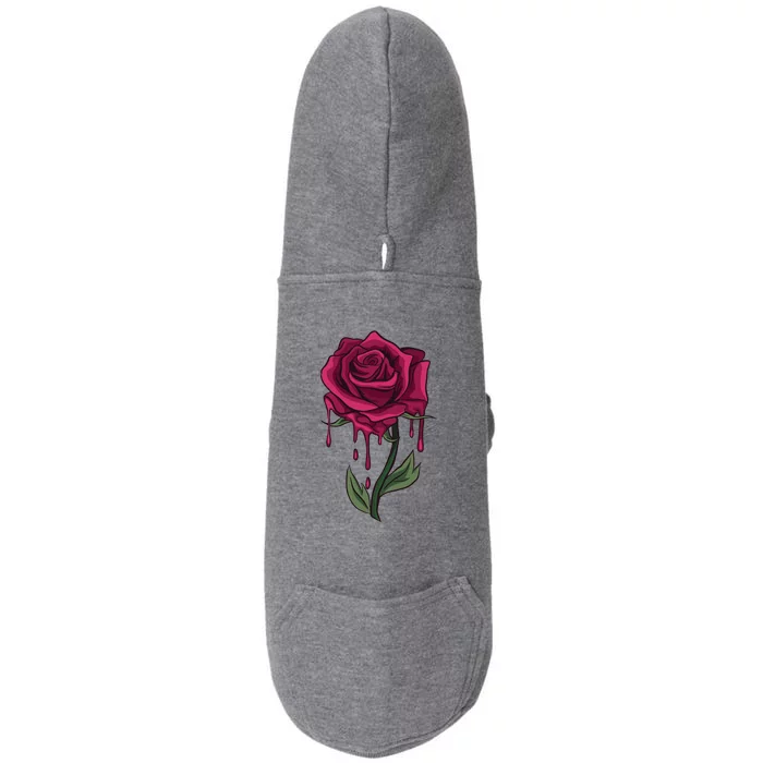 Bleeding Rose Doggie 3-End Fleece Hoodie