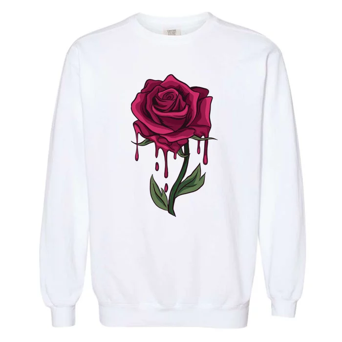 Bleeding Rose Garment-Dyed Sweatshirt