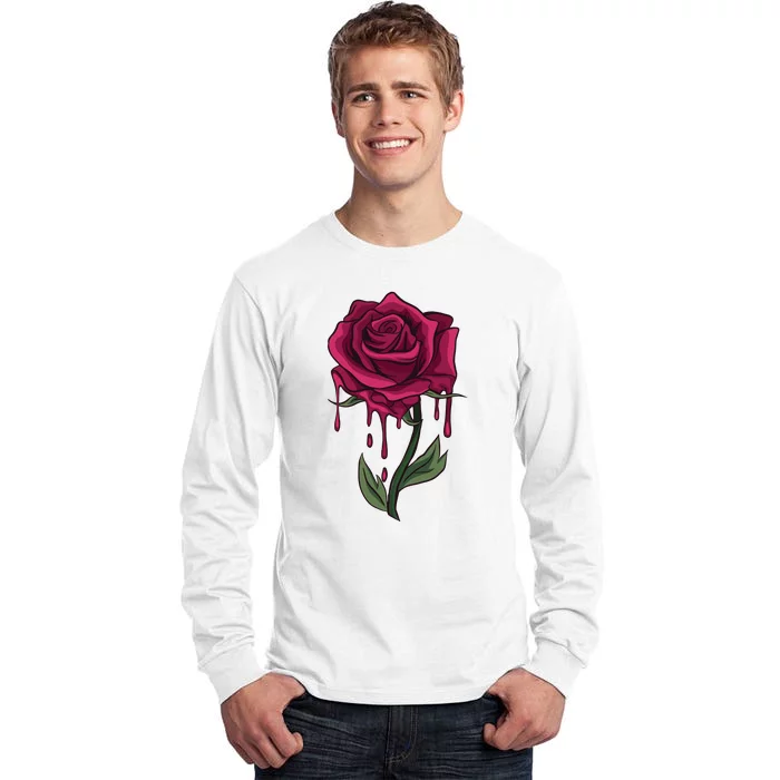 Bleeding Rose Tall Long Sleeve T-Shirt