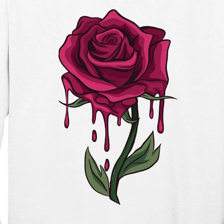 Bleeding Rose Tall Long Sleeve T-Shirt