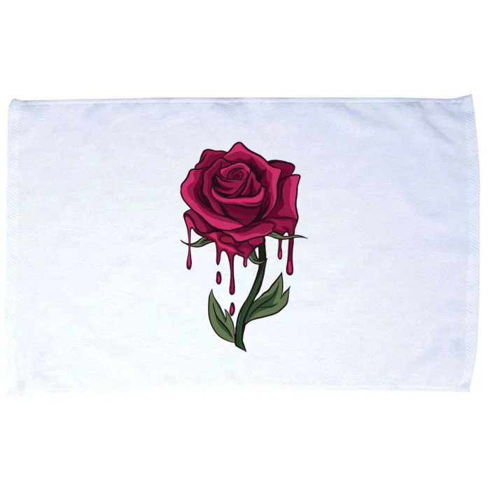 Bleeding Rose Microfiber Hand Towel