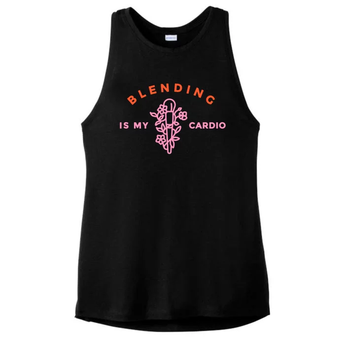 Blending Is My Cardio Ladies Tri-Blend Wicking Tank