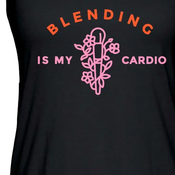 Blending Is My Cardio Ladies Essential Flowy Tank