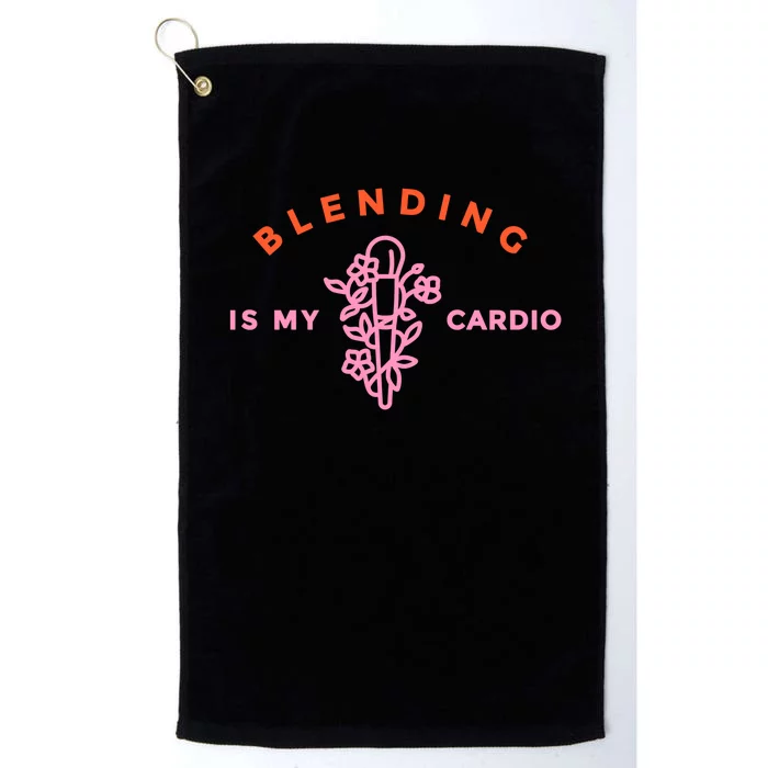 Blending Is My Cardio Platinum Collection Golf Towel