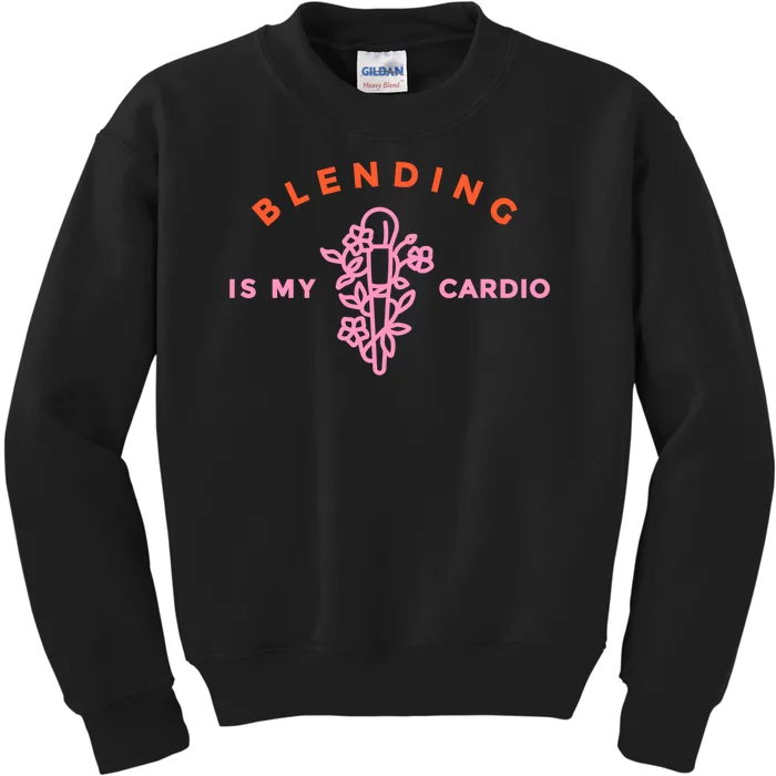 Blending Is My Cardio Kids Sweatshirt