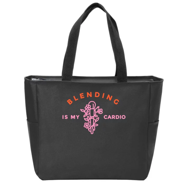 Blending Is My Cardio Zip Tote Bag