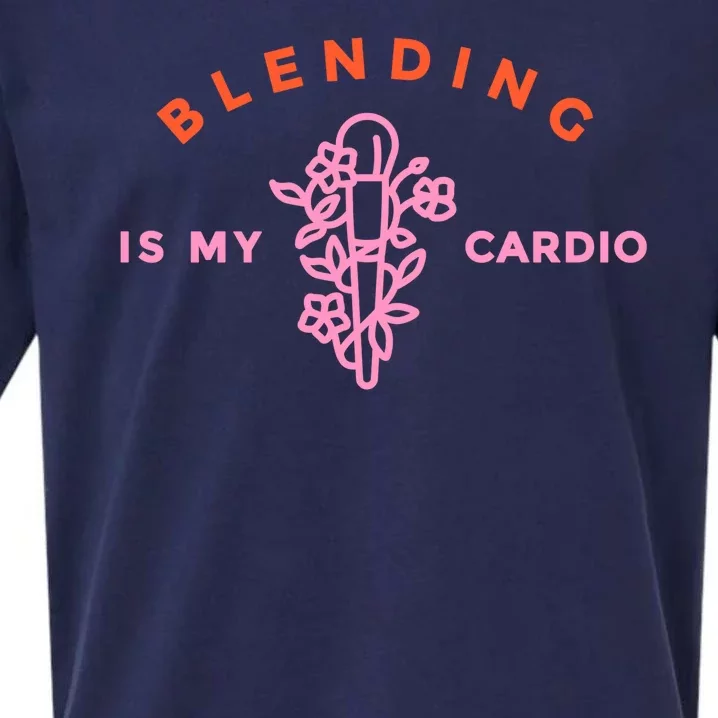 Blending Is My Cardio Sueded Cloud Jersey T-Shirt