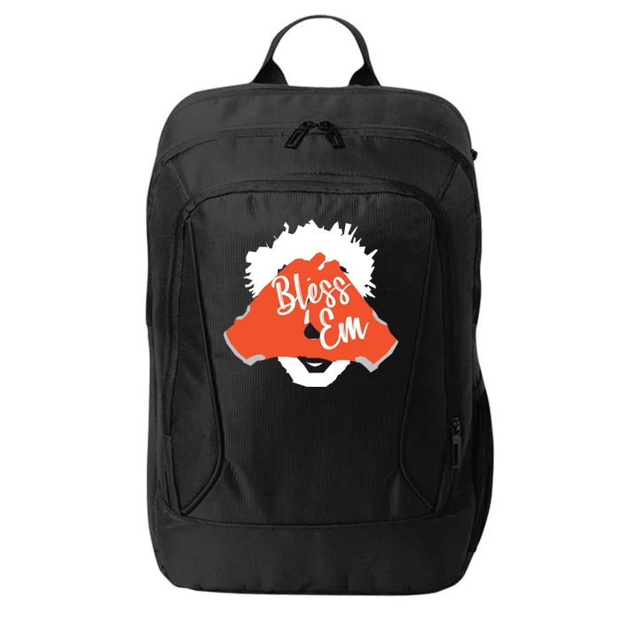 Bless 'Em Browns Football Saying City Backpack