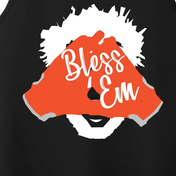 Bless 'Em Browns Football Saying Performance Tank