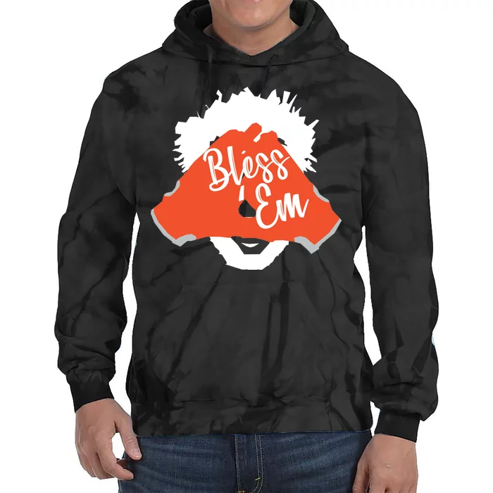 Bless 'Em Browns Football Saying Tie Dye Hoodie