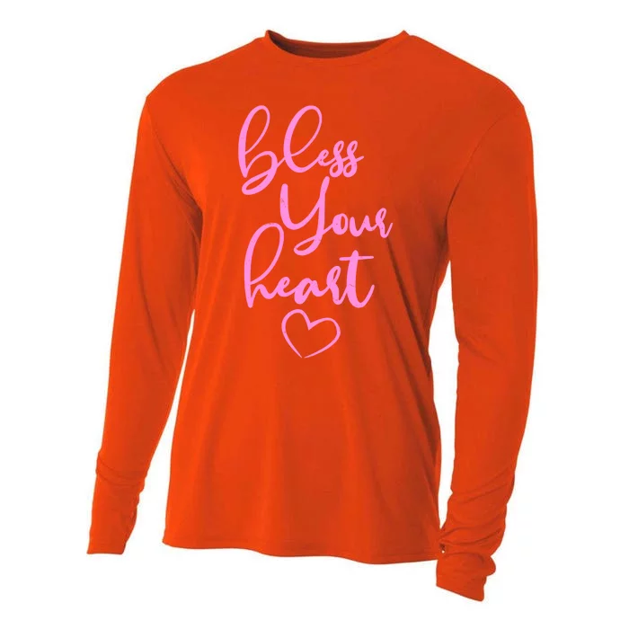 Bless Your Heart Southern Saying Cooling Performance Long Sleeve Crew