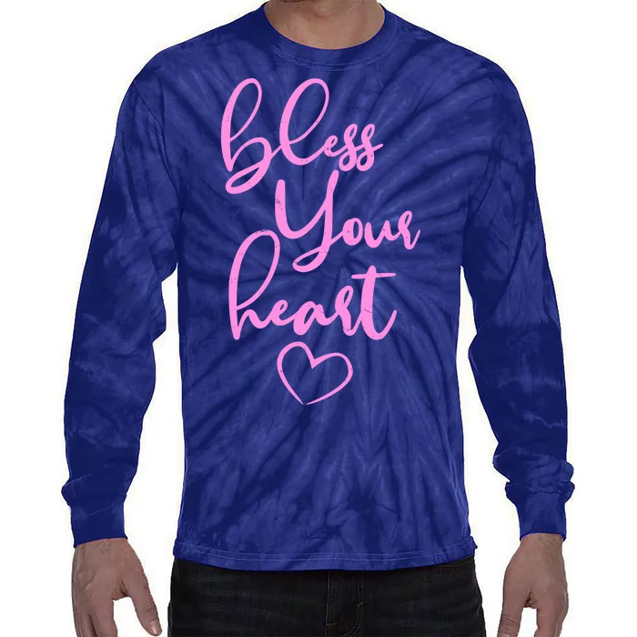 Bless Your Heart Southern Saying Tie-Dye Long Sleeve Shirt