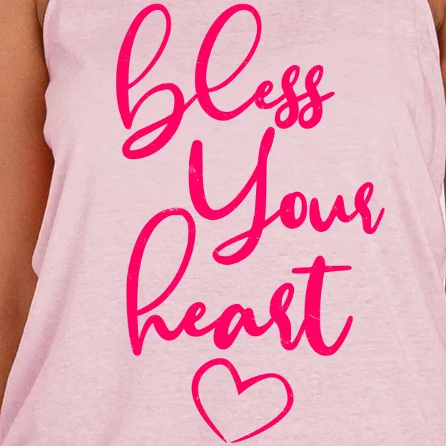 Bless Your Heart Southern Saying Women's Knotted Racerback Tank