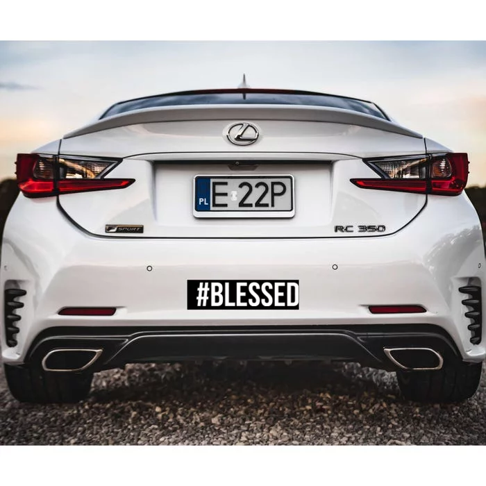 #Blessed Bumper Sticker