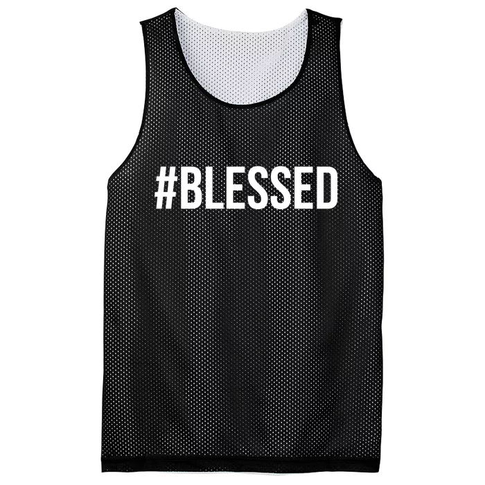 #Blessed Mesh Reversible Basketball Jersey Tank