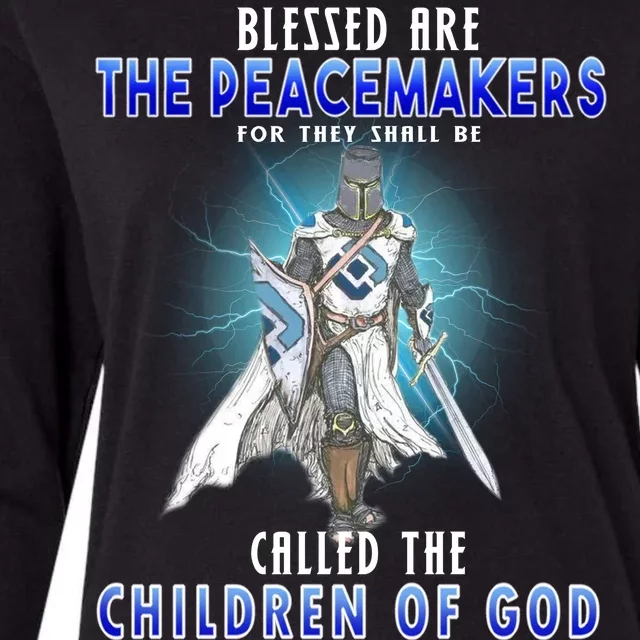 Blessed Are The Peacemakers Children Of God Womens Cotton Relaxed Long Sleeve T-Shirt