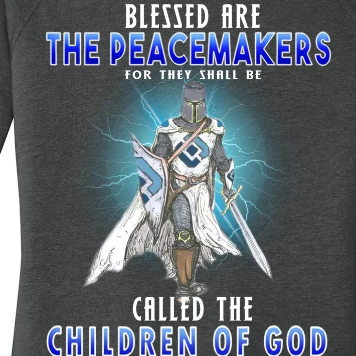 Blessed Are The Peacemakers Children Of God Women's Perfect Tri Tunic Long Sleeve Shirt