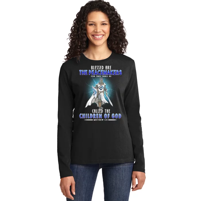 Blessed Are The Peacemakers Children Of God Ladies Long Sleeve Shirt