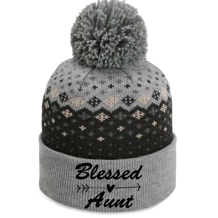 Blessed Aunt Arrow The Baniff Cuffed Pom Beanie