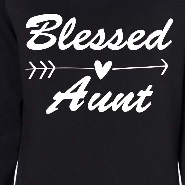 Blessed Aunt Arrow Womens California Wash Sweatshirt