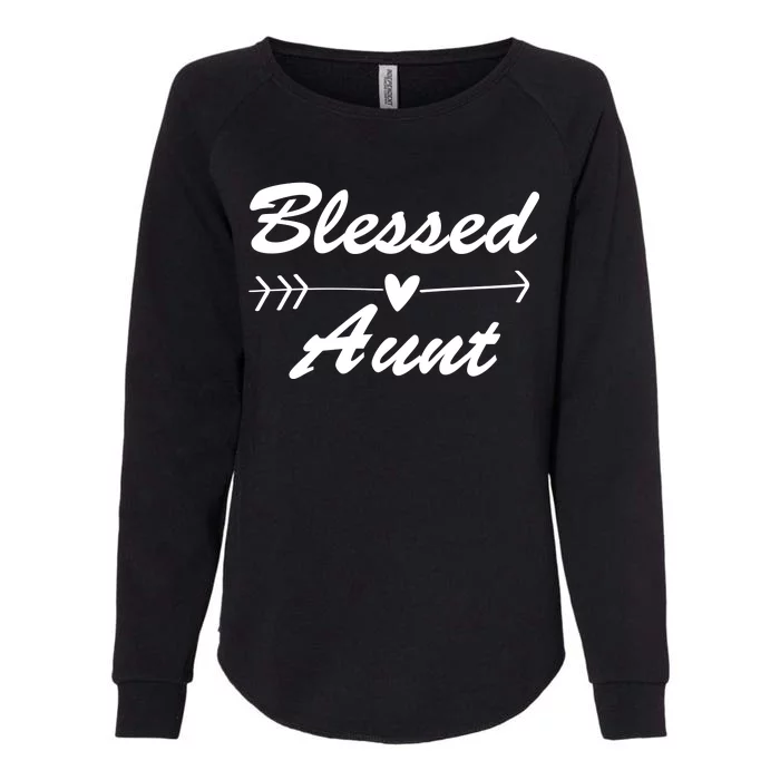 Blessed Aunt Arrow Womens California Wash Sweatshirt