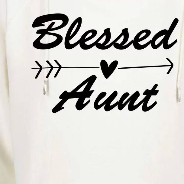 Blessed Aunt Arrow Womens Funnel Neck Pullover Hood