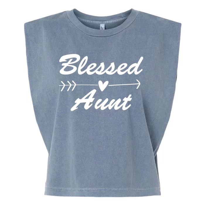 Blessed Aunt Arrow Garment-Dyed Women's Muscle Tee