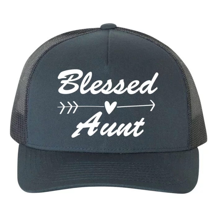 Blessed Aunt Arrow Yupoong Adult 5-Panel Trucker Hat