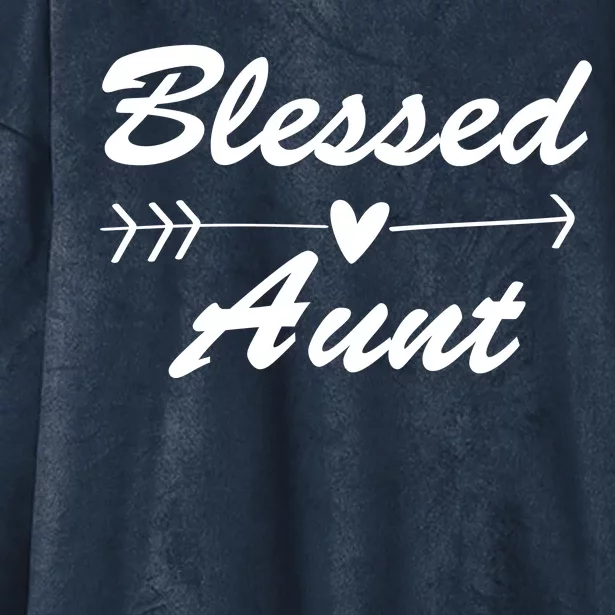 Blessed Aunt Arrow Hooded Wearable Blanket