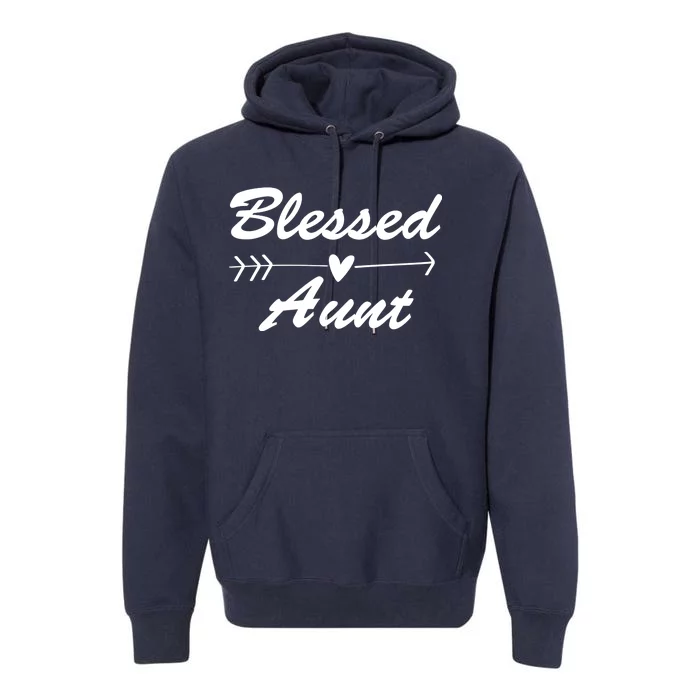 Blessed Aunt Arrow Premium Hoodie