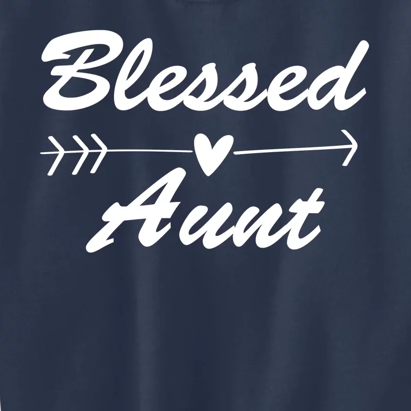 Blessed Aunt Arrow Kids Sweatshirt