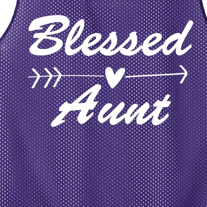 Blessed Aunt Arrow Mesh Reversible Basketball Jersey Tank