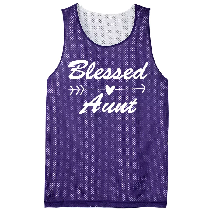 Blessed Aunt Arrow Mesh Reversible Basketball Jersey Tank