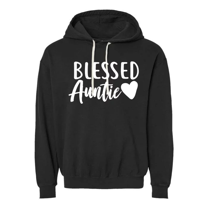 Blessed Auntie Garment-Dyed Fleece Hoodie