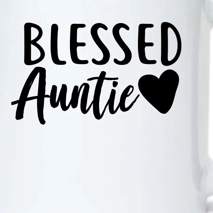 Blessed Auntie Black Color Changing Mug