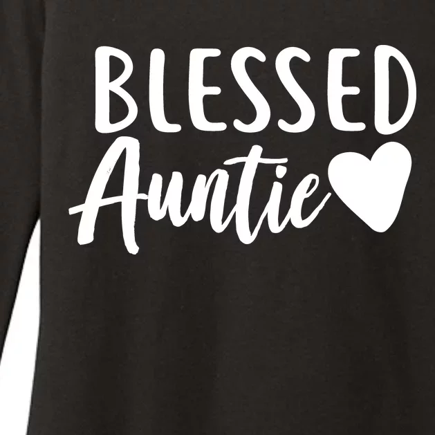 Blessed Auntie Womens CVC Long Sleeve Shirt