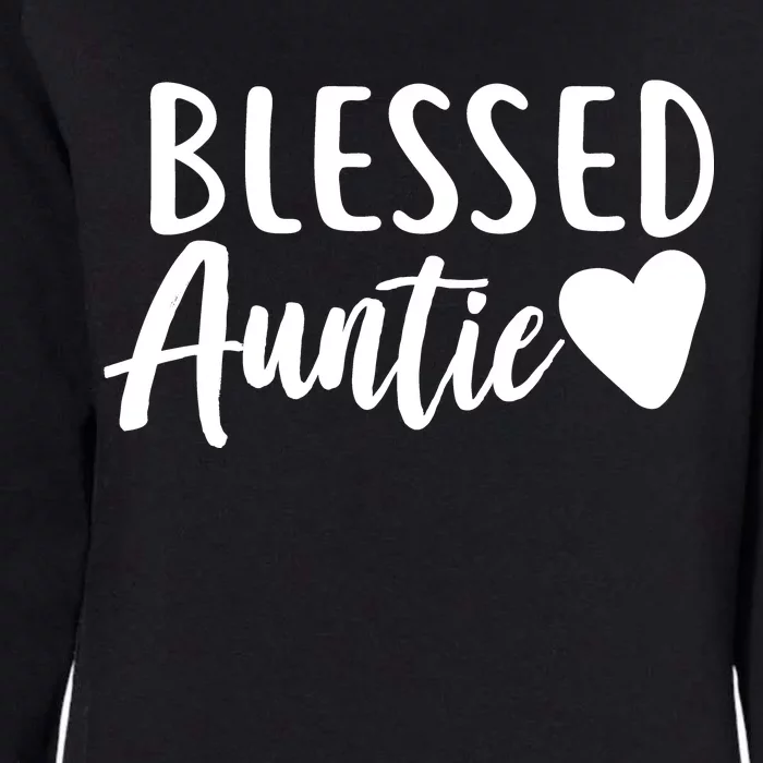 Blessed Auntie Womens California Wash Sweatshirt