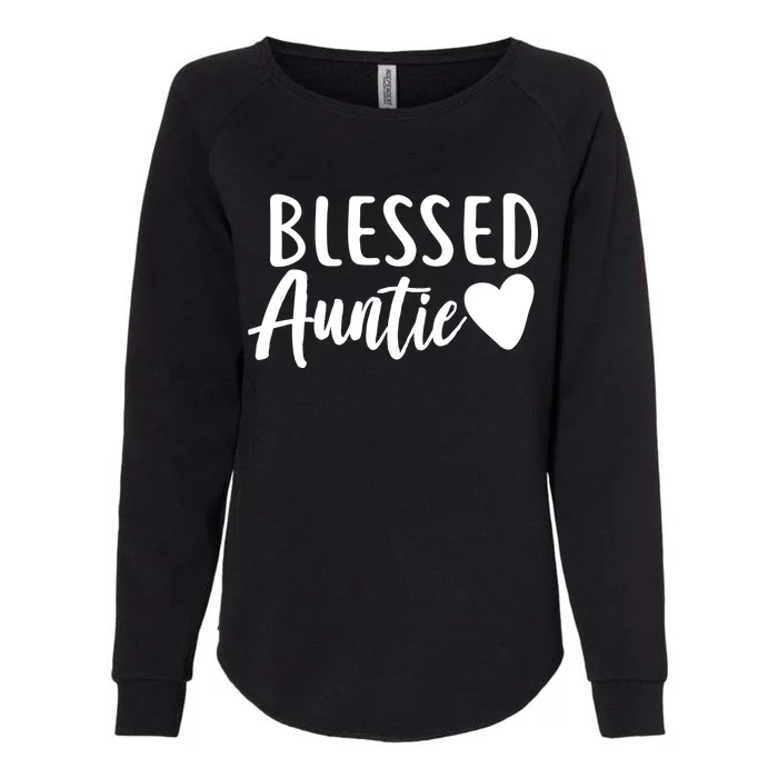 Blessed Auntie Womens California Wash Sweatshirt