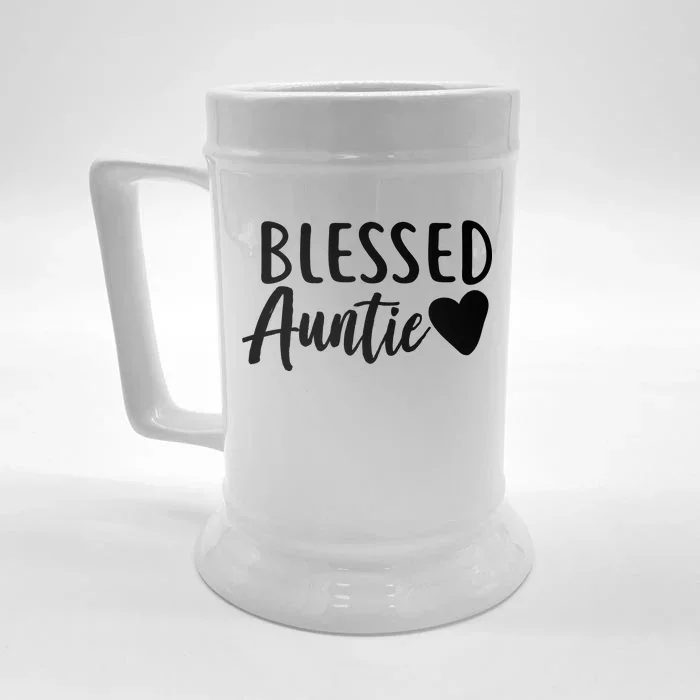 Blessed Auntie Front & Back Beer Stein