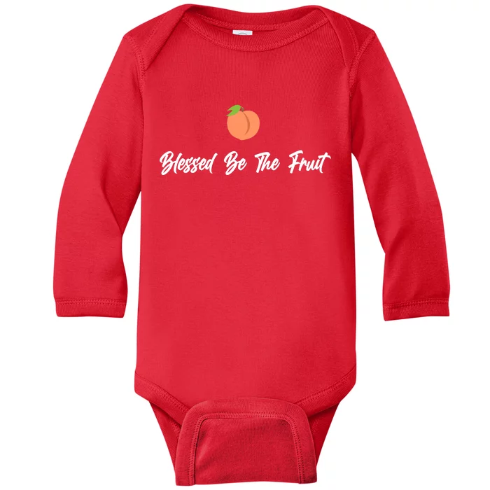 Blessed Be the Fruit Baby Long Sleeve Bodysuit