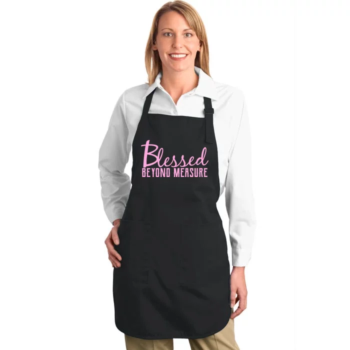 Blessed Beyond Measure Full-Length Apron With Pocket