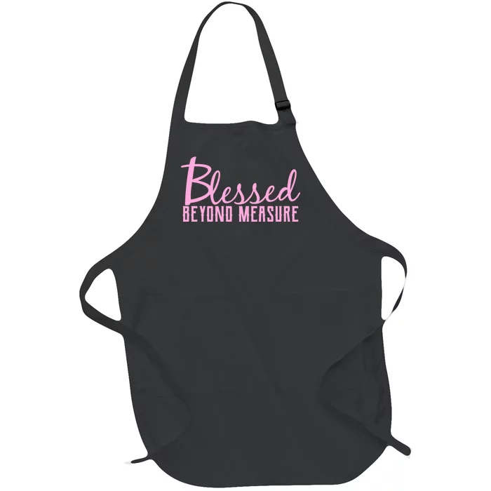 Blessed Beyond Measure Full-Length Apron With Pocket