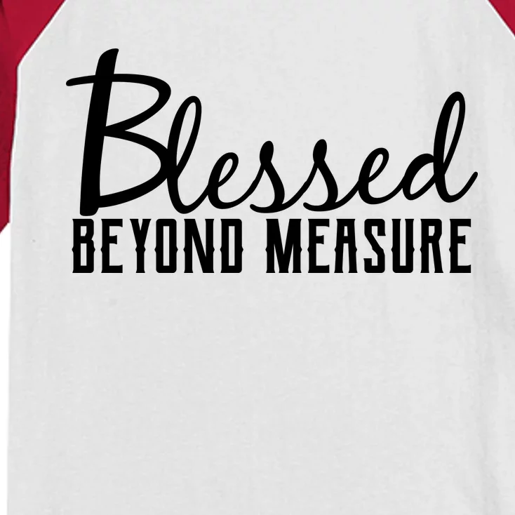 Blessed Beyond Measure Kids Colorblock Raglan Jersey