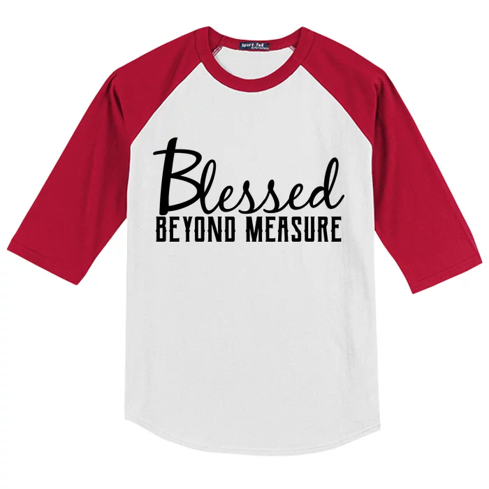 Blessed Beyond Measure Kids Colorblock Raglan Jersey