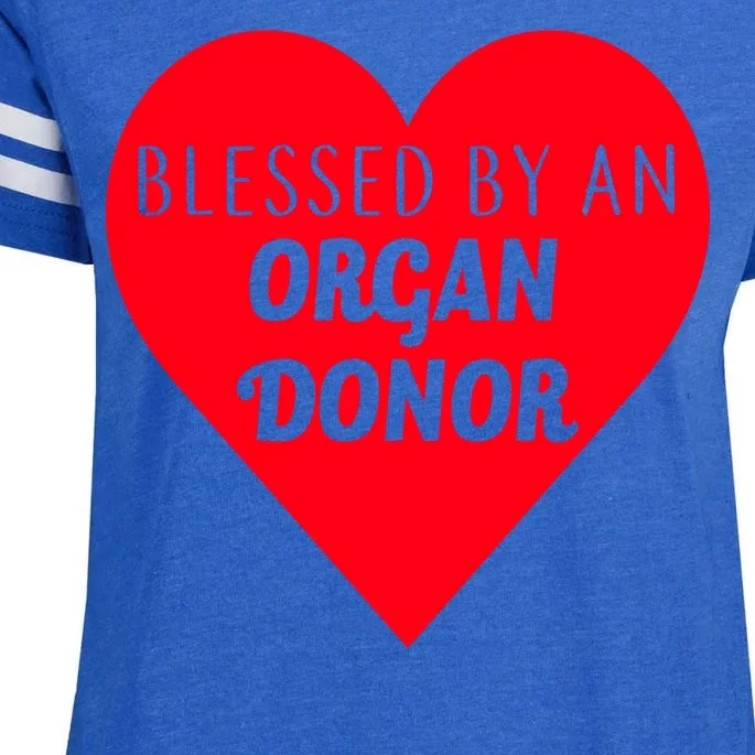 Blessed By An Organ Doner Enza Ladies Jersey Football T-Shirt