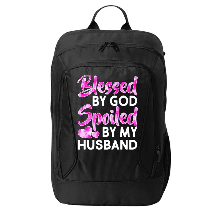 Blessed By God Spoiled By Husband City Backpack