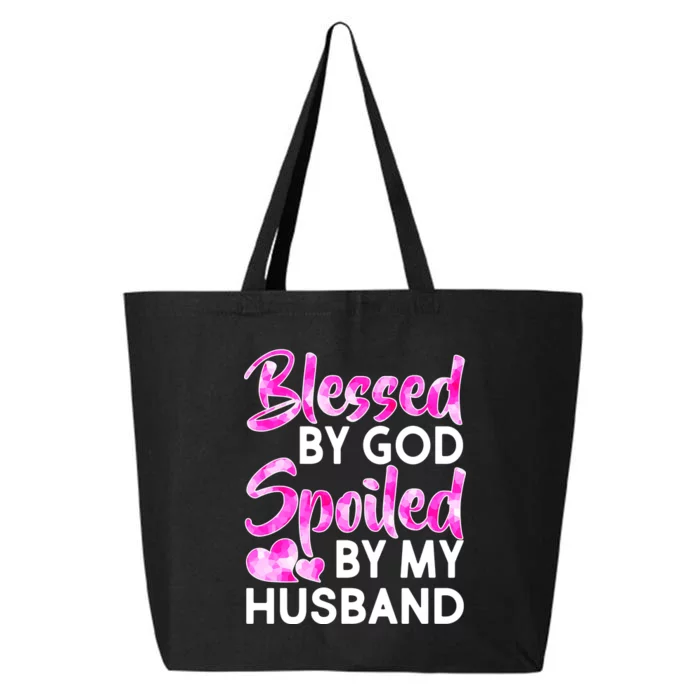 Blessed By God Spoiled By Husband 25L Jumbo Tote