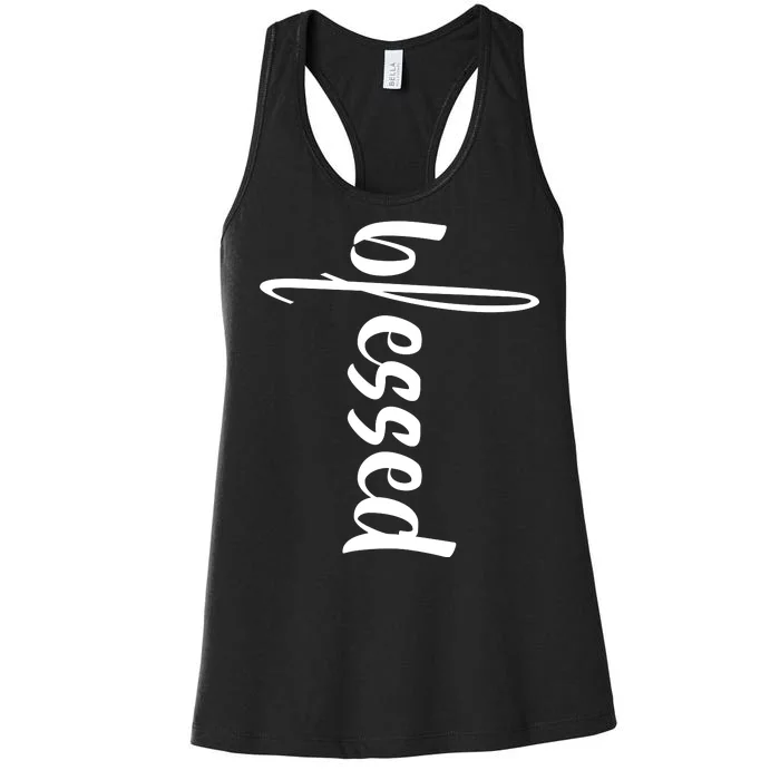 Blessed Cross Women's Racerback Tank