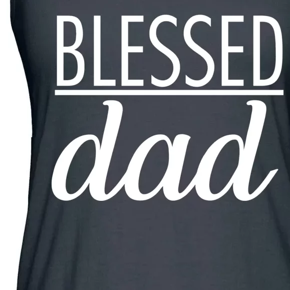 Blessed Dad Ladies Essential Flowy Tank