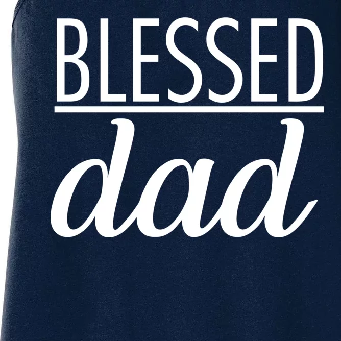 Blessed Dad Women's Racerback Tank